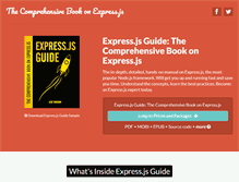 Tablet Screenshot of expressjsguide.com